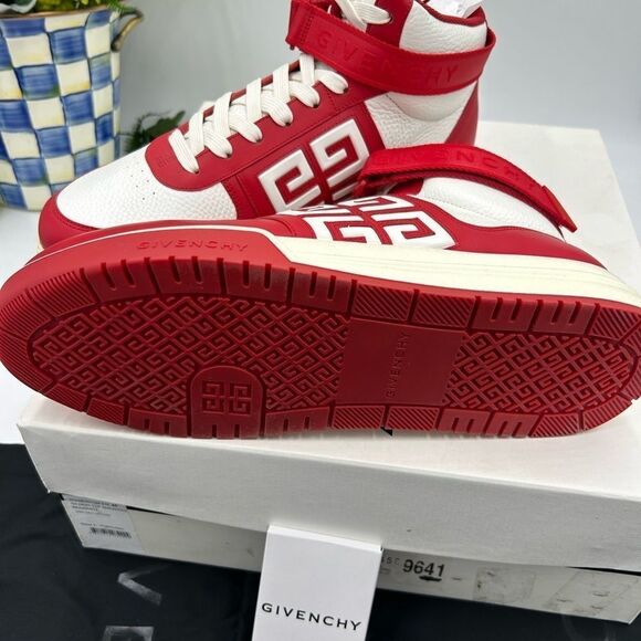 Men’s Givenchy G4 high top leather sneakers size 45 made in Italy - Picture 6 of 10